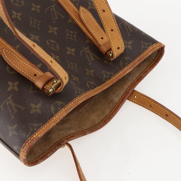 Authentic LOUIS VUITTON Monogram Bucket GM Shoulder Bag M42236 LV - Picture 13 of 16